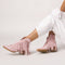 Ciocate Scurte cu Franjuri Kenya Baby Pink