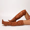 24h Cizme din Piele Naturala Cherry Brown