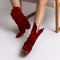 Ciocate piele intoarsa de dama Mini Myko Red