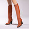 Ciocate dama piele naturala Aminen Brown maro