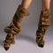 Cizme Annia Brown din Piele Intoarsa