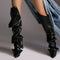 Cizme Annia Black din Piele Naturala