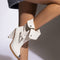 24h Ciocate dama Clare White din piele naturala intoarsa