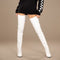 Cizme Lungi Sensation White din Piele