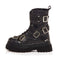 Bocanci Beckie din piele naturala neagra