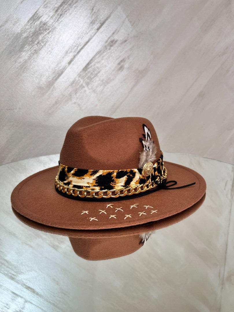 Palarie Maro cu Animal Print