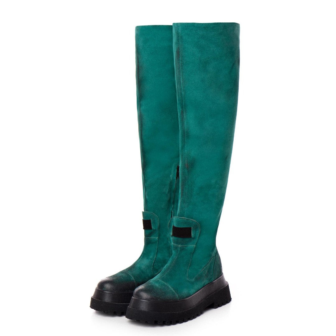 Bocanci dama inalti Dunk Green