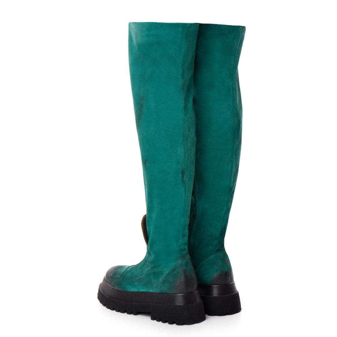 Bocanci dama inalti Dunk Green