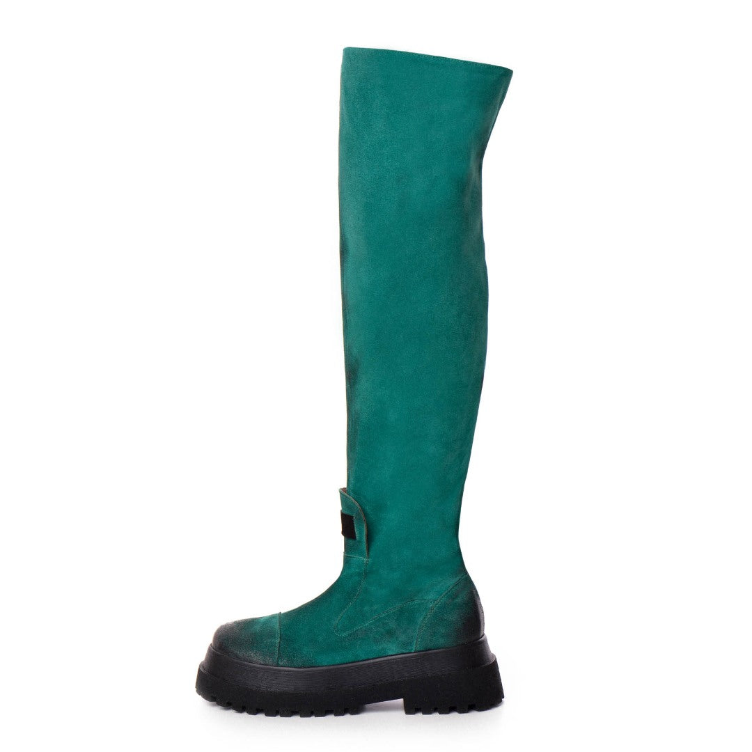 Bocanci dama inalti Dunk Green