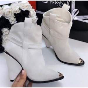 Ciocate dama piele naturala Karleen Mini White