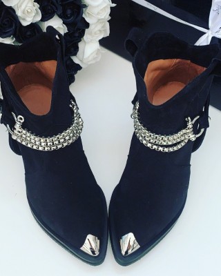 Ciocate / Botine Dama Din Piele Intoarsa Amber Velvet  Ciocate / Botine Dama Din Piele Intoarsa Amber Velvet