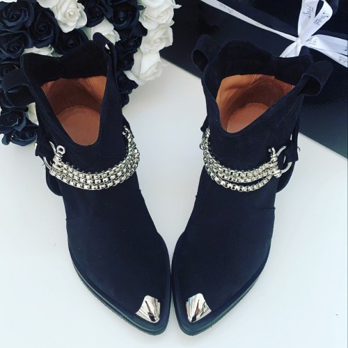 Ciocate / Botine Dama Din Piele Intoarsa Amber Velvet 