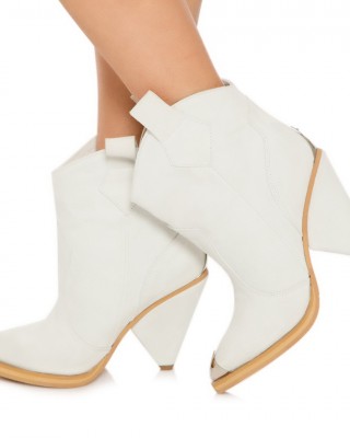 Ciocate / Botine Dama Albe din Piele Intoarsa Aki White Ciocate / Botine Dama Albe din Piele Intoarsa Aki White