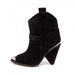 Ciocate / Botine Dama Din Piele Naturala Karleen Mini Velvet