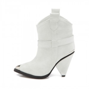 Ciocate dama piele naturala Karleen Mini White