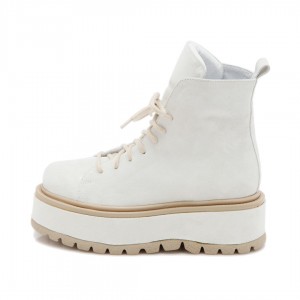 Bocanci cu talpa groasa Alpha White