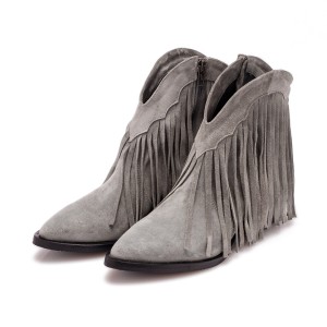 Ciocate Scurte cu Franjuri Kenya Grey