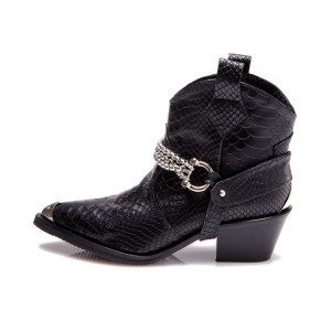 Ciocate scurte dama Amber Black Silver cu Imprimeu