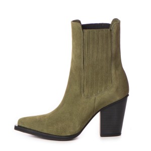 24h Ciocate / Botine Dama Agrata Kaki