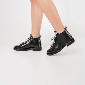 24h Ghete Marni din piele naturala neagra