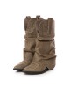LIMITED EDITION Ciocate piele naturala de dama Mini Myko Kaki LIMITED EDITION Ciocate piele naturala de dama Mini Myko Kaki