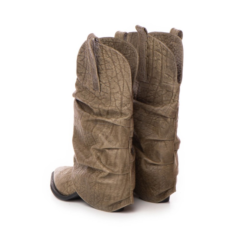LIMITED EDITION Ciocate piele naturala de dama Mini Myko Kaki LIMITED EDITION Ciocate piele naturala de dama Mini Myko Kaki