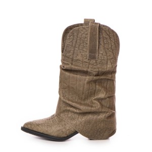 LIMITED EDITION Ciocate piele naturala de dama Mini Myko Kaki