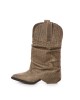 LIMITED EDITION Ciocate piele naturala de dama Mini Myko Kaki LIMITED EDITION Ciocate piele naturala de dama Mini Myko Kaki