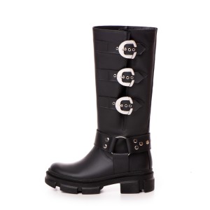 Bocanci Inalti Dama Ghadi din Piele