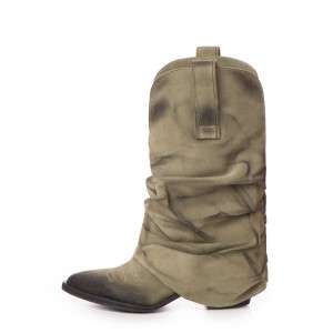 Ciocate piele intoarsa de dama Mini Myko Kaki