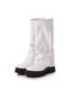 Bocanci Inalti Dama Sabug White din Piele