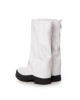Bocanci Inalti Dama Sabug White din Piele