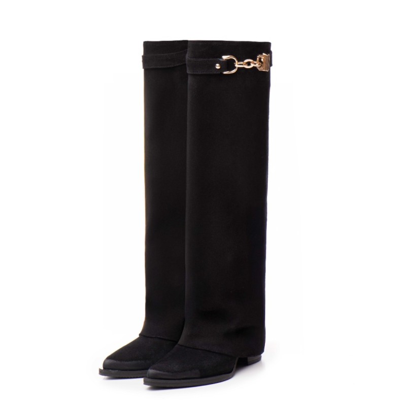 Ciocate din Piele Naturala Intoarsa Karma 