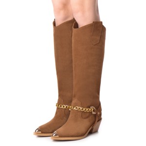 Ciocate piele intoarsa de dama Amazon Brown Velvet