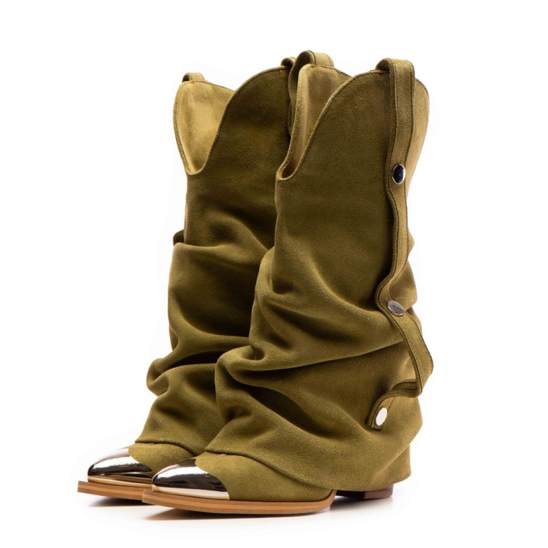 Ciocate piele intoarsa de dama Mini Myko Macha