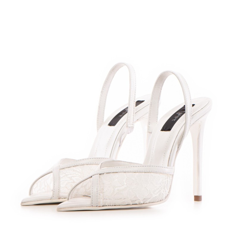 Pantofi Chantal White