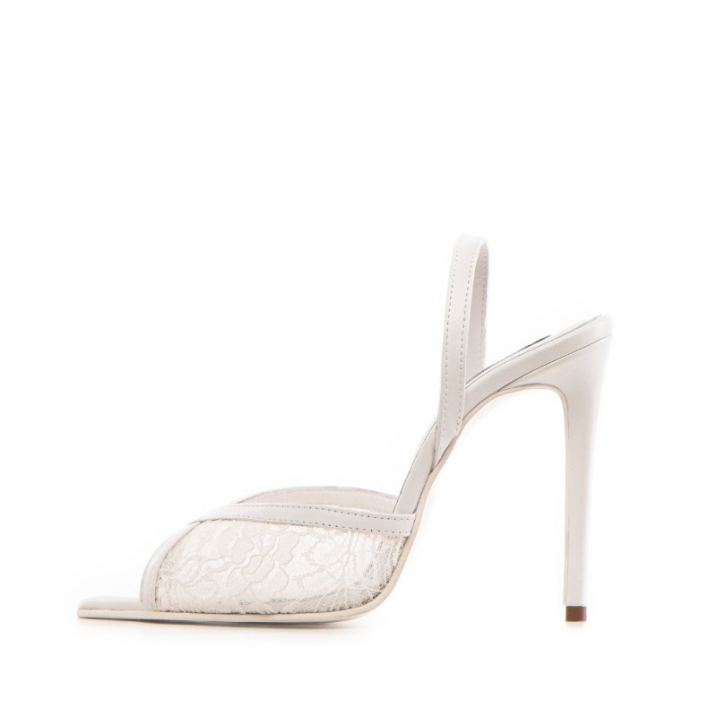 Pantofi Chantal White