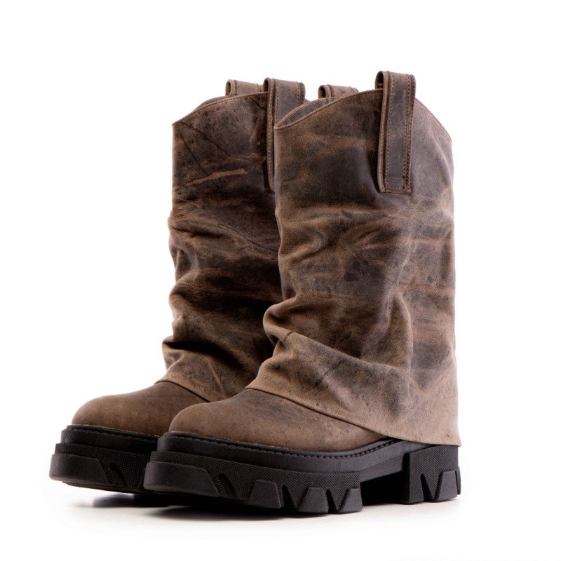 Bocanci Dama Myko Brown Vintage