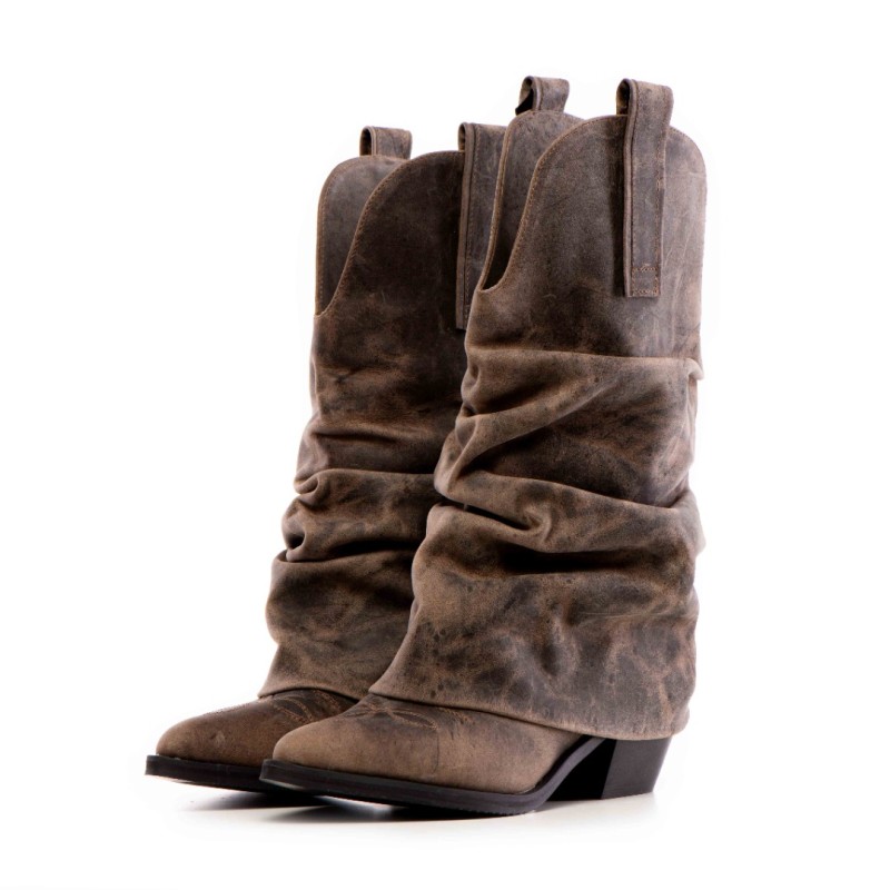 Ciocate piele naturala de dama Mini Myko Maro Vintage