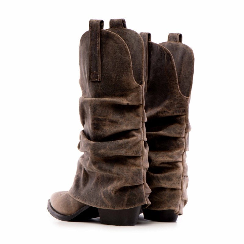 Ciocate piele naturala de dama Mini Myko Maro Vintage