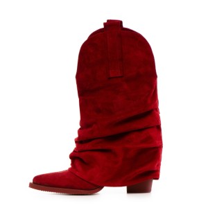 Ciocate piele intoarsa de dama Mini Myko Red