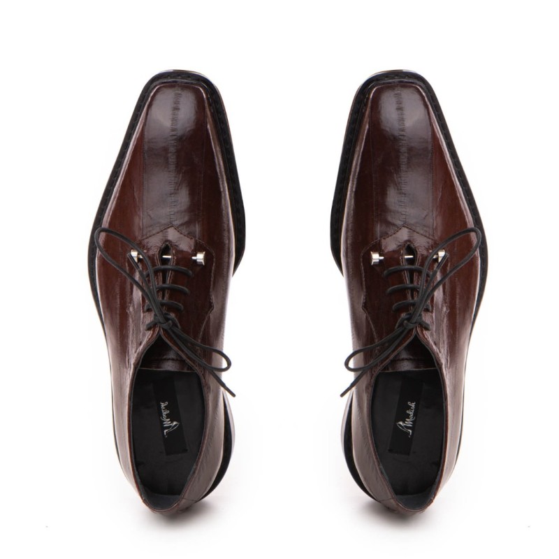 Pantofi de Ceremonie Piele Naturala Anghila Brown