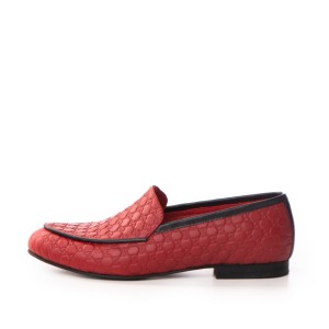 24h Pantofi Nami Red din piele naturala 