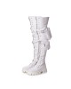 Bocanci Pocket White Platforma Bocanci Pocket White Platforma