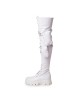 Bocanci Pocket White Platforma Bocanci Pocket White Platforma