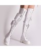Bocanci Pocket White Platforma Bocanci Pocket White Platforma