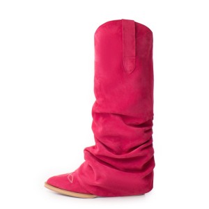 Ciocate piele intoarsa de dama Myko Pink