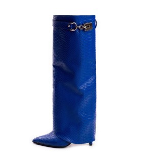 Cizme din Piele Karma Blue