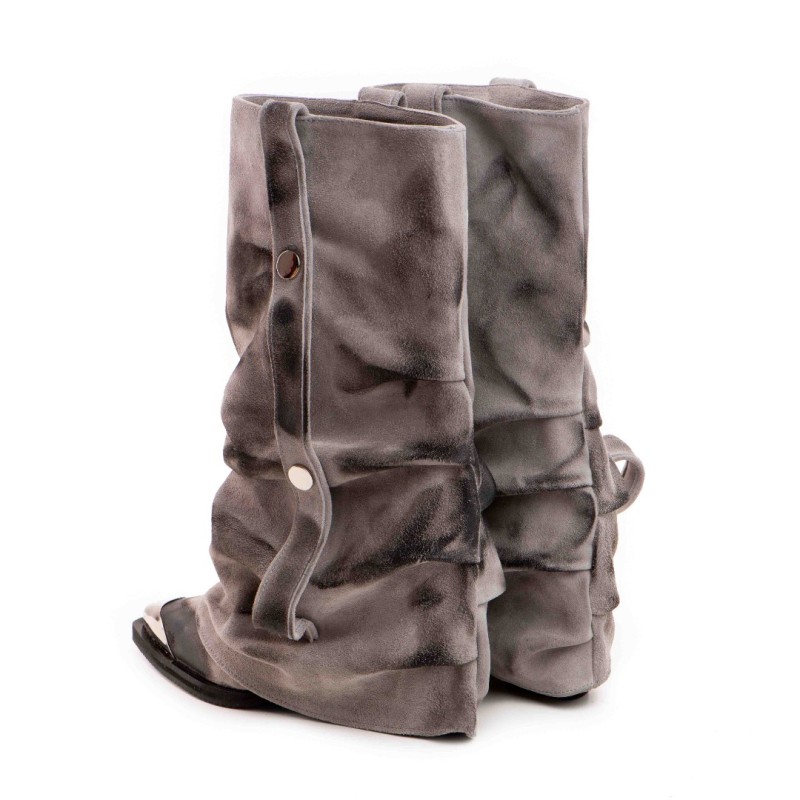Ciocate piele intoarsa de dama Mini Myko Grey Ciocate piele intoarsa de dama Mini Myko Grey