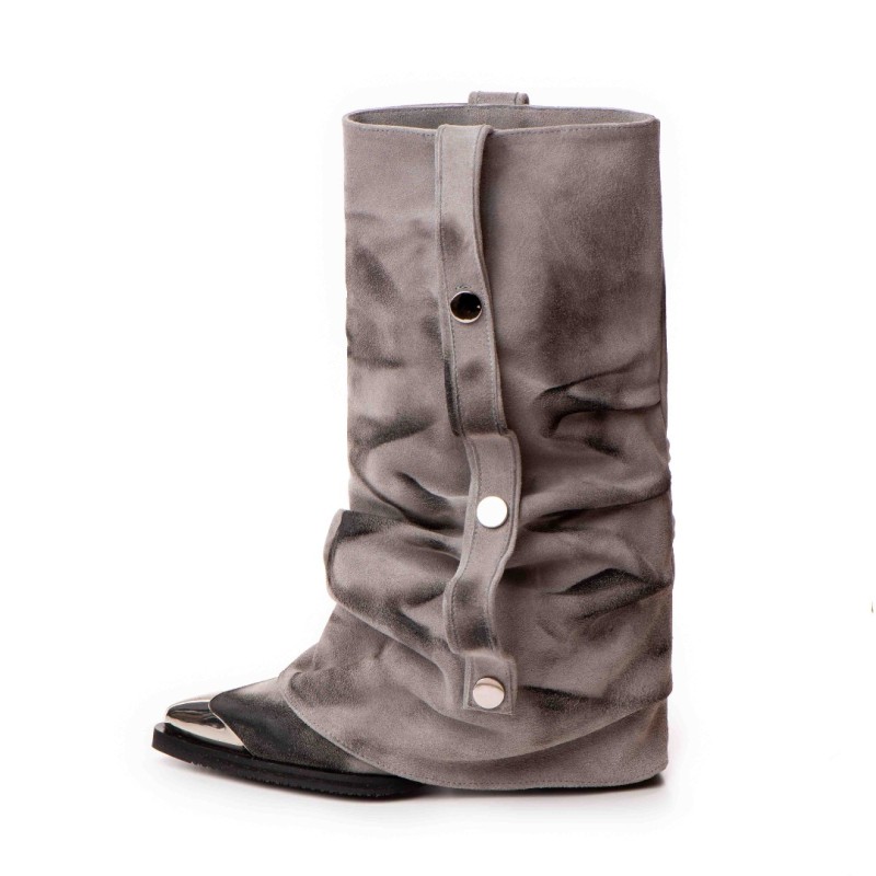 Ciocate piele intoarsa de dama Mini Myko Grey Ciocate piele intoarsa de dama Mini Myko Grey